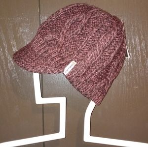 NWT Carhartt Knit Visor Beanie - One Size - Brown & Pink